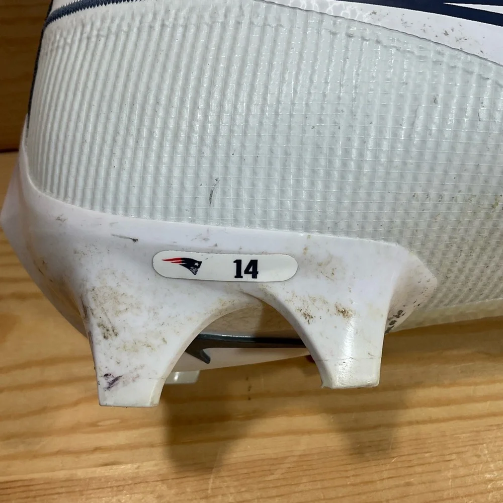 Nike Vapor Edge Pro 360 2 NFL Cleats Men’s 13 White Navy Team Issued FN7759-102